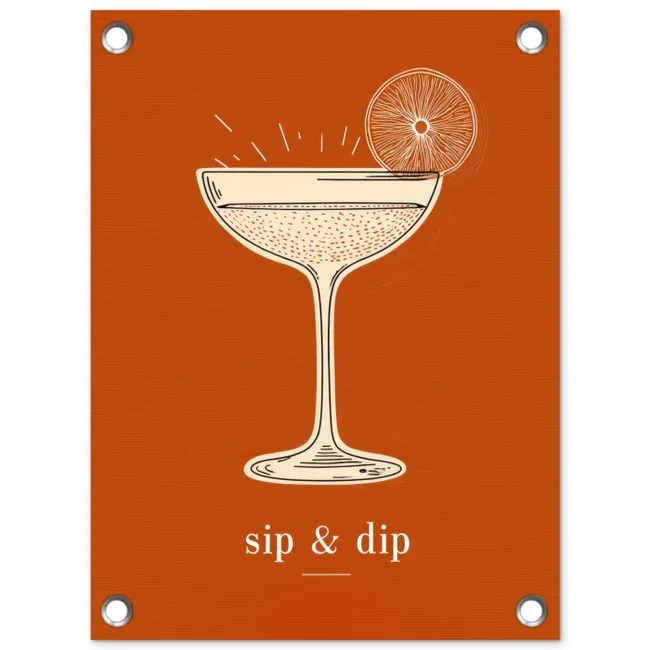 Garden Poster - Cocktail - Orange - Summer - Quote