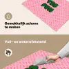 Yes fun - Groen - Roze - Stippen Inductie beschemer met haakjes klein -ky-schoon-nl
