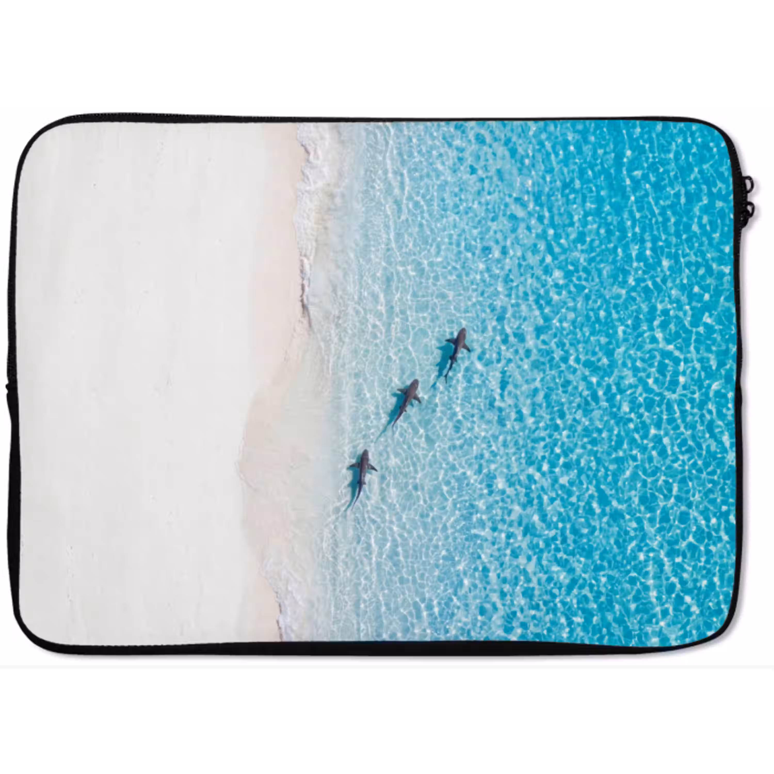 Vis - Oceaan - Strand - Turquoise - Natuur laptophoes neopreen klein -zkaufland3dotto