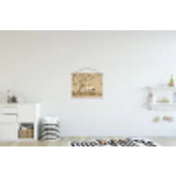 Kraanvogels - Water - Beige textielposter latten blank klein -kinderkamer