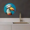 Tucan - Papegaai - Vogel - Koksmuts KitchenYeah - Keuken - Wandcirkel Forex klein -sfeer1