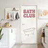 Retro - Bad - Roze deurposter klein -sfeer5