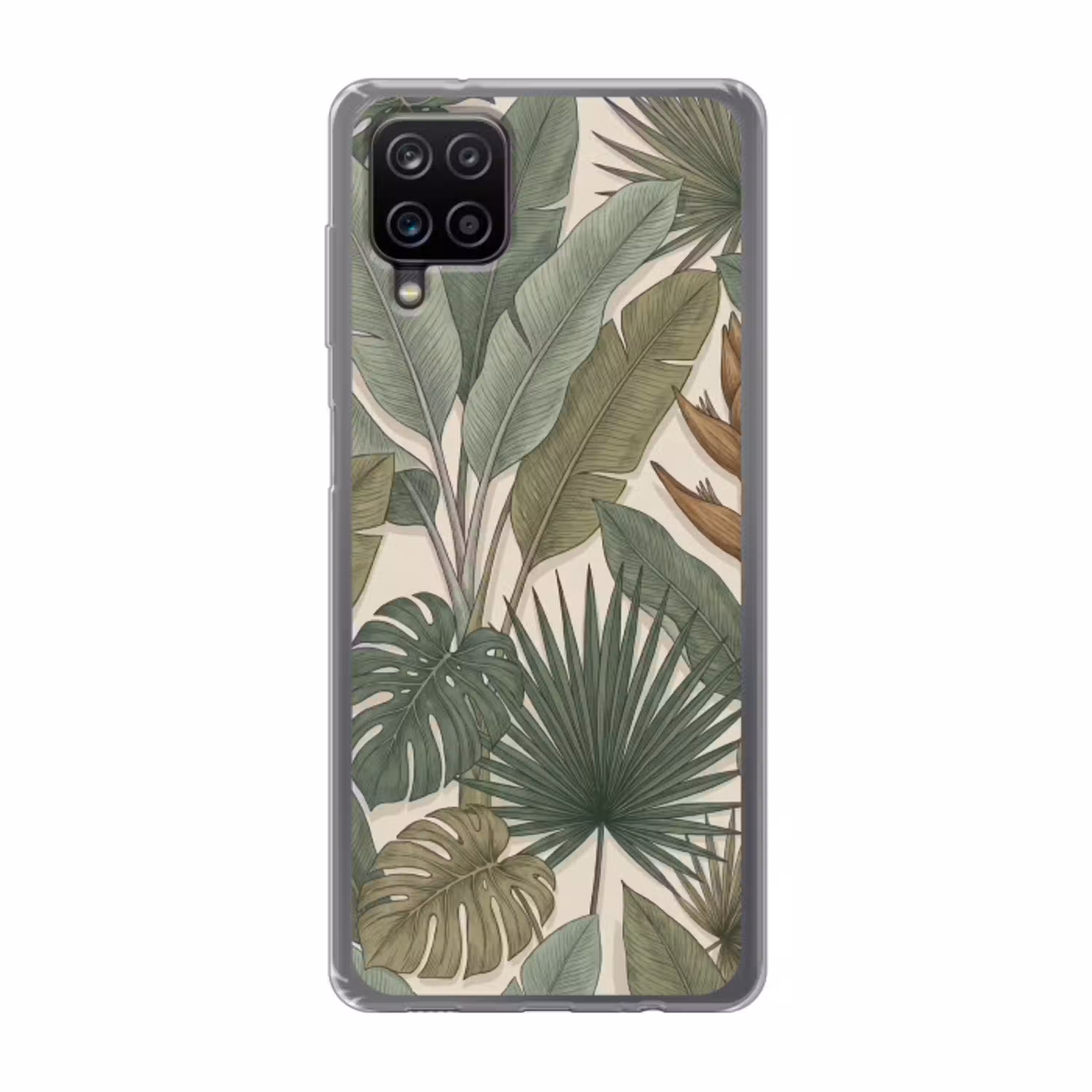Planten - Tropisch - Natuur - Illustratie - Groen Telefoonhoesje Samsung Galaxy A12 klein -3d