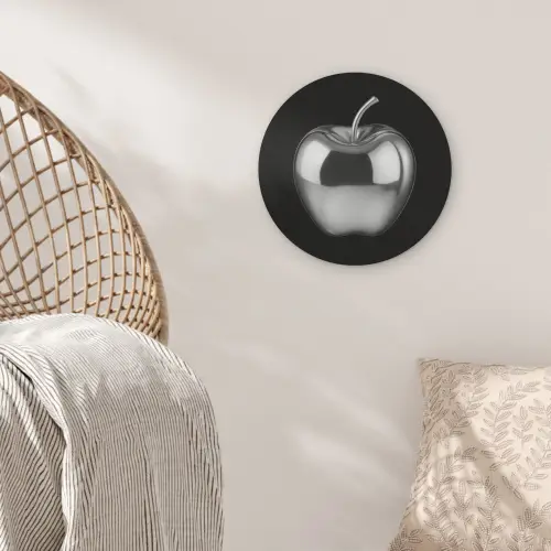 Appel - Metallic - Symmetrisch Akoestische PET Vilt - Rond klein -sfeer4