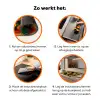 Mandarijn - Oranje - Druppels - Groen Inductie beschermer vinyl 3mm klein 276 -zzzzzzz-td-werking