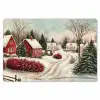 Kerstsfeer - Landelijk - Rood Placemat vinyl groot -zzsfeer1_Kitchenyeah-website
