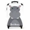 Nino nijlpaard NBS - Handbagage koffer - Kinderen Unisex middel -productfoto_recht