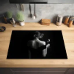 Vrouw - Wijn - Jurk Inductie beschermer vinyl 3mm klein -sfeer5