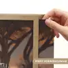 Zebra's - Savannelandschap - Gras Light Box met batterij (Wandlamp) middel -USP_websiteprintNL