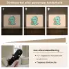 Dino - Boba - kawaii - Oranje Light Box met batterij (Wandlamp kind) middel -USP_dimbaarNL