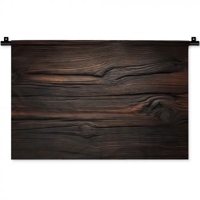 Hout - Grillige nerven Wandkleed katoen klein -zz3d