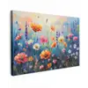 Bloemen - Natuur - Waterverf - Kunst Tuinposter op houten frame 2 cm dik klein -3d