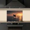 Orka - Zee - Zonsondergang keuken achterwand spatscherm klein -sfeer1