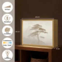 Boom - Oosterse stijl - Landschap Light Box met batterij (Wandlamp) middel -USP_websiteoverzichtNL