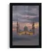 Zonsondergang - Moskee - Wolken fotolijst zwart zonder passe partout klein -3d