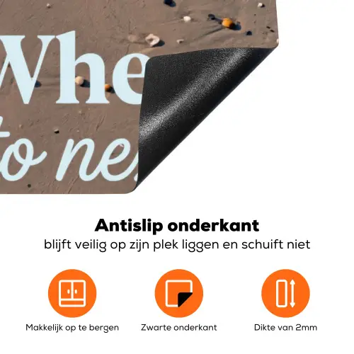Where to next - Strand - Voetstappen Inductie beschermer vinyl 3mm klein -zzzzzzz-td-onderkant