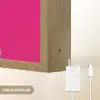 Lama - Kimono - Bloemenkrans - Felroze Light Box met batterij (Wandlamp) middel -USP_websiteoplaadbaarNL