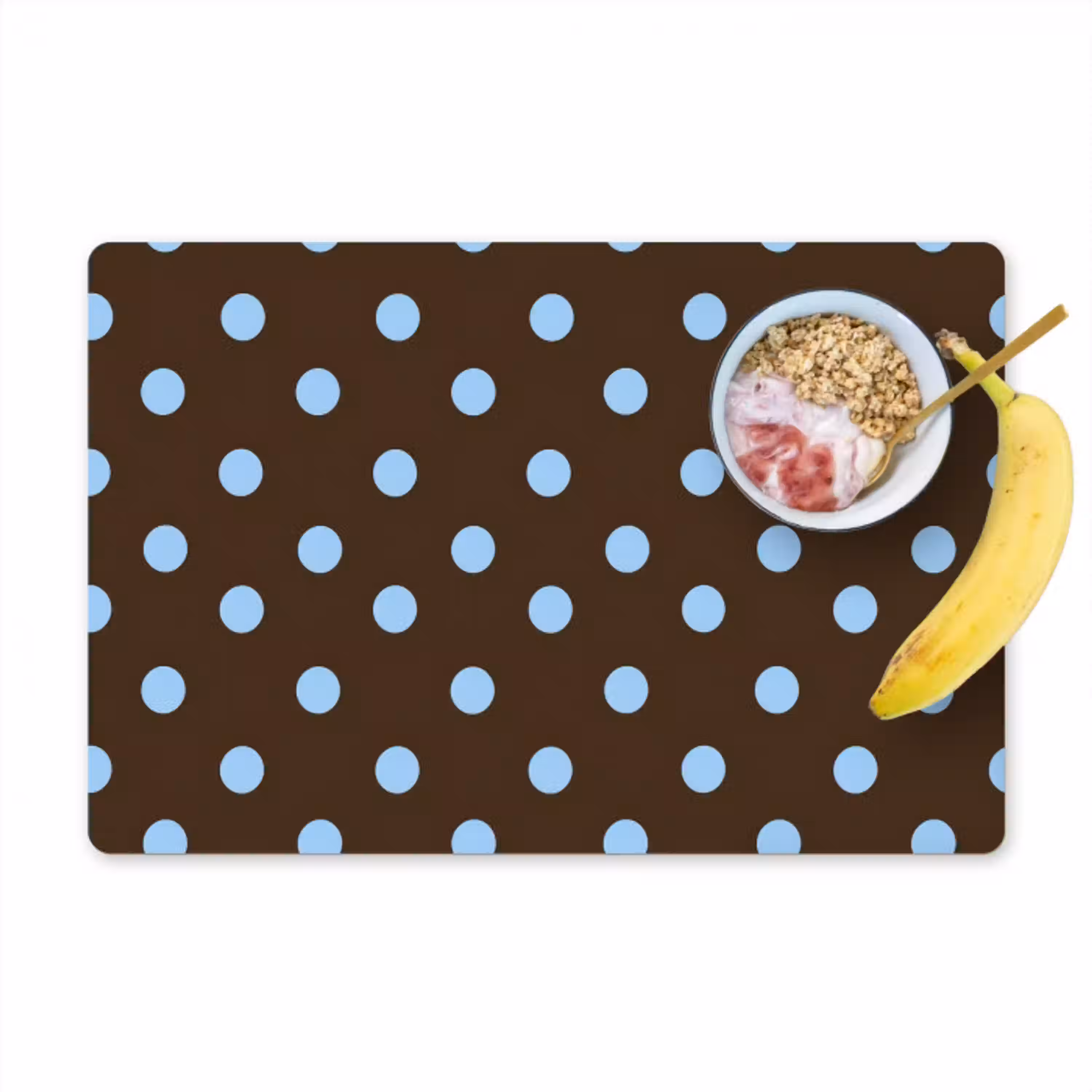 Klassiek - Stippen - Bruin Placemat vinyl groot 368 -zzzproduct_Kitchenyeah-website