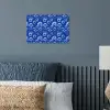 Bubbels - Patroon - Blauw poster papier klein -sfeer2
