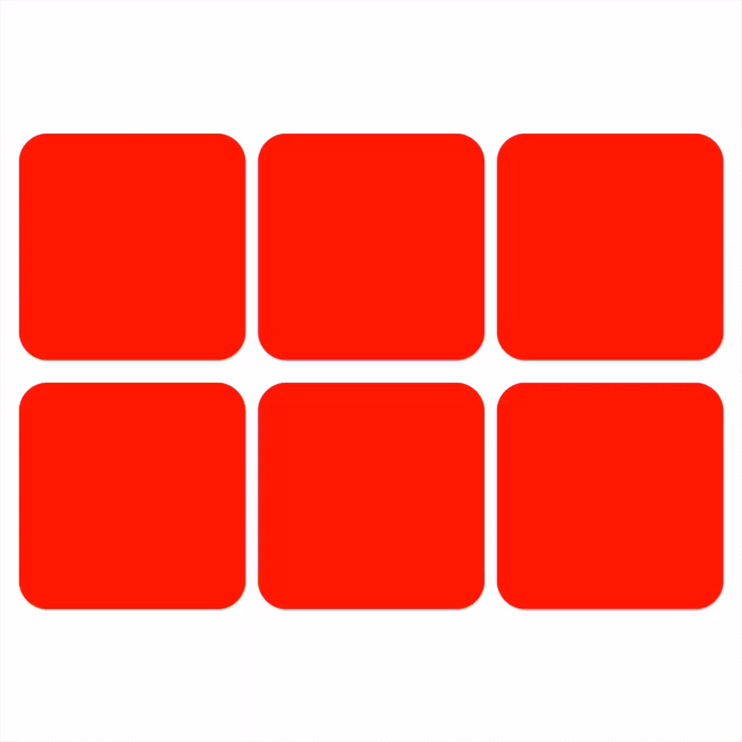 Vibrant - Vermilion - Rood onderzetter kurk middel 366 -3d