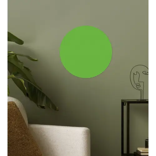Groen - Kleuren - Natuur Wandcirkel behangsticker klein 186 -sfeer2