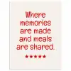 Quote - Sterren - Rood - Memories poster papier klein -3d
