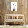 Minimalistisch - Stelen - Wit Tuinposter op houten frame 2 cm dik klein -sfeer4