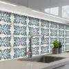 Dessin - Tegel - Blauw keuken achterwand 2 middel 871 -3d_schuin