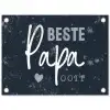 Cadeau voor man - Quote - Vaderdag - Beste papa ooit - Spreuken tuinposter los doek klein -3d
