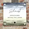 Aquarelachtergrond - Sierlijk Naambord Vierkant klein -sfeer2