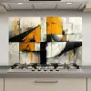 Geel - Abstract - Modern - Vormen keuken achterwand spatscherm klein -3d_website