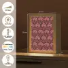 Antiek - Bloemen - Kleurrijk Light Box met kabel (Tafellamp) klein 925 -USP_NL