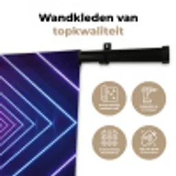 Driedimensionaal - Tunnel - Ruimte Wandkleed katoen klein -sfeer2