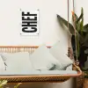 Chef - Japandi - Decoratie - Vintage tuinposter los doek klein -sfeer7