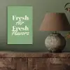 Tekst - Groen - Sierlijk - Letters aluminium wit klein -sfeer2