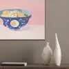 Noodles - Kom - Blauw - Illustratie PET vilt klein -sfeer6_closeup