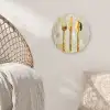 Verf - Goud - Bestek Wandcirkel kunststof plaat 5mm dik klein -sfeer5