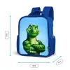 Spierbundelsaurus Kinderrugzak - Blauw middel -productfoto_formaten