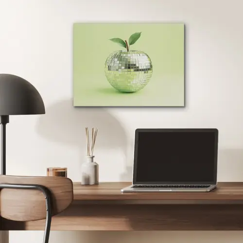 Groen - Disco - Decoratie - Appel PET vilt klein -sfeer5