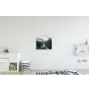Waterval - Bomen - Bergen textielposter latten blank klein -kinderkamer