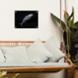 Makreel - Vis - Zwart tuinposter los doek klein -sfeer7