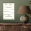 Cake - Woord - Japandi - Wit aluminium wit klein -sfeer2
