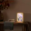 Huizen - Minimalistisch - Palmbomen - Kust Light Box met kabel (Tafellamp) klein -sfeer4