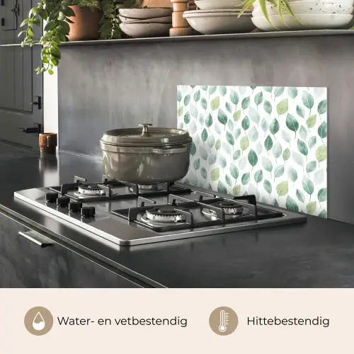 Blad - Mix - Fris - Groen keuken achterwand spatscherm klein 900 -usp_NL