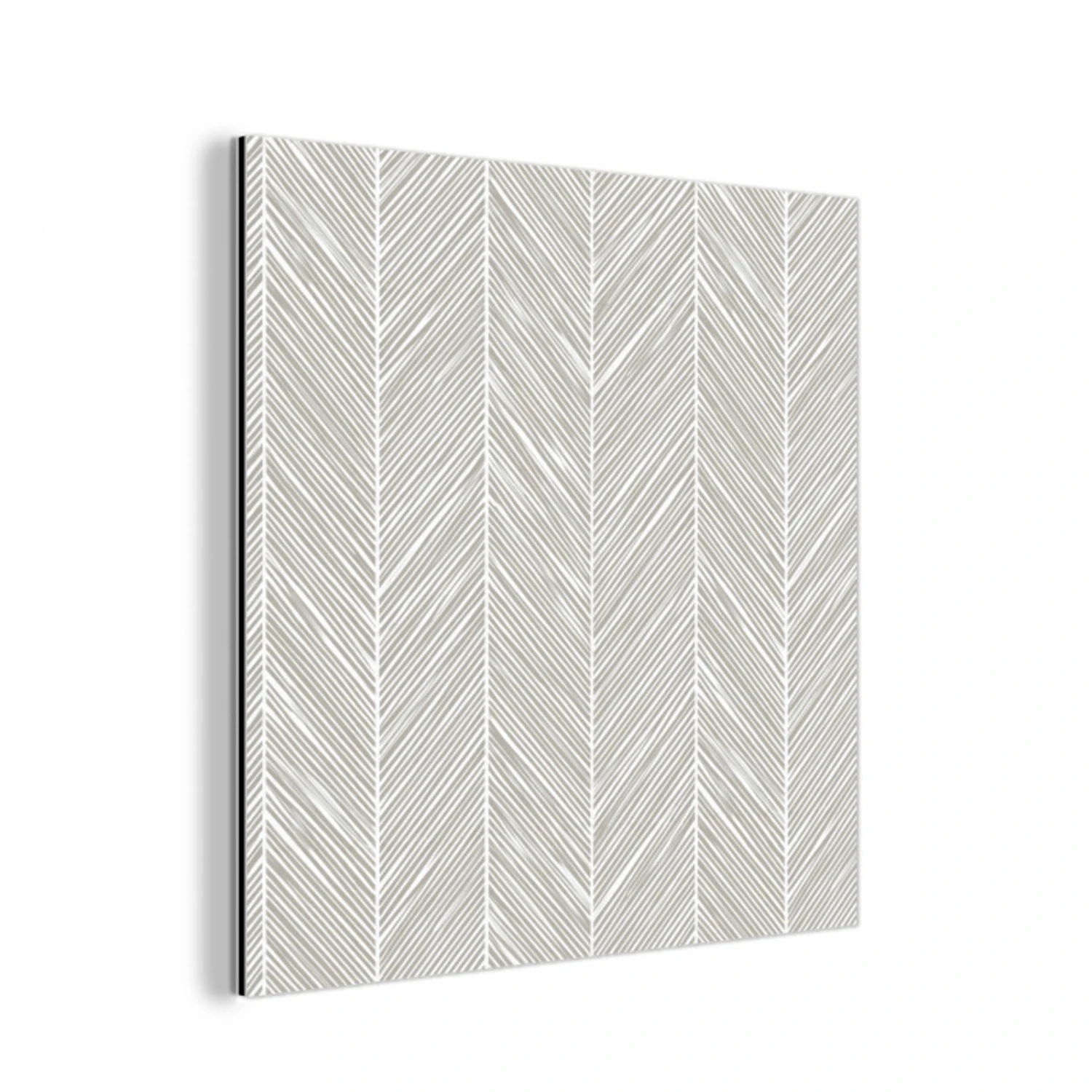 Klassiek - Visgraat - Grijs aluminium wit klein 46 -3d