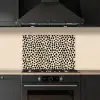 Stippen - Patroon - Zwart keuken achterwand spatscherm klein 900 -sfeer1