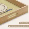 Illustratie - Bord - Bestek - Beige Dienblad Rechthoek middel -USP_HandgreepNL