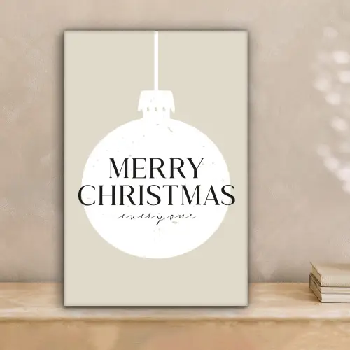 Christmas - Kerstballen - Japandi - Witte kerstballen canvas 2cm klein -sfeer1