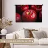 Rood - Appels - Fruit Wandkleed katoen middel -sfeer1