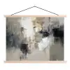 Kleurenpalet - Penseelstreken - Beige - Nevelig textielposter latten blank klein -3d